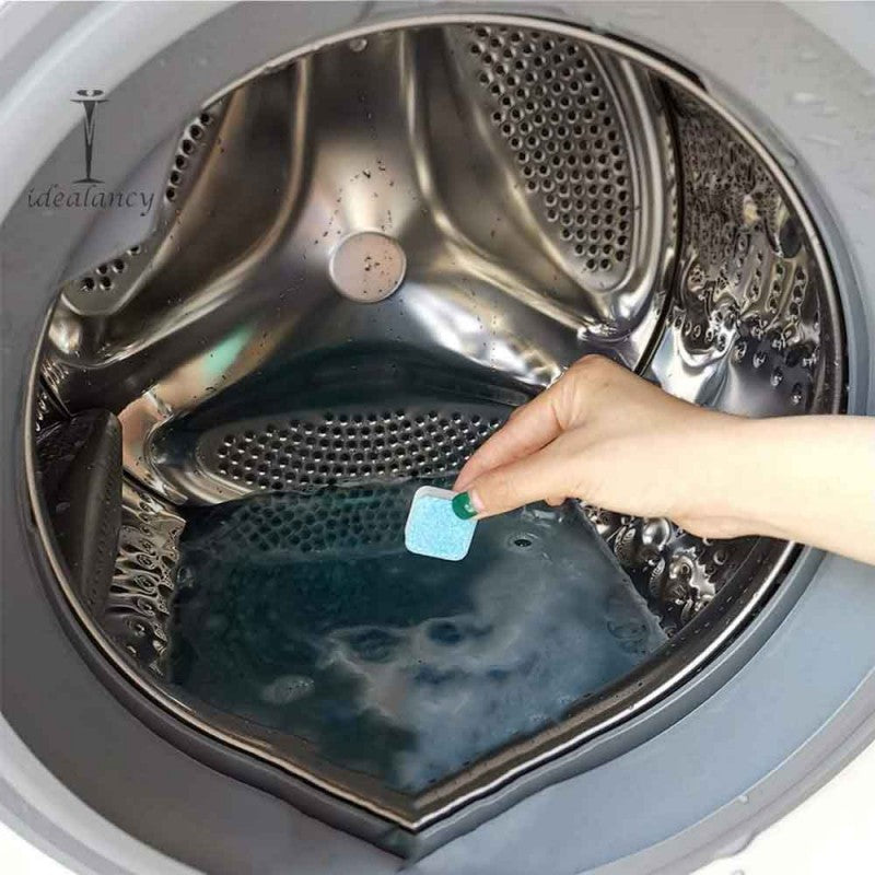 12 Pcs Washing Machine Cleaning Tablets for Odor and Bacteria Removal