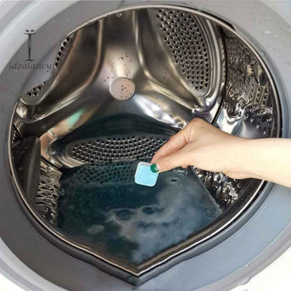 12 Pcs Washing Machine Cleaning Tablets for Odor and Bacteria Removal