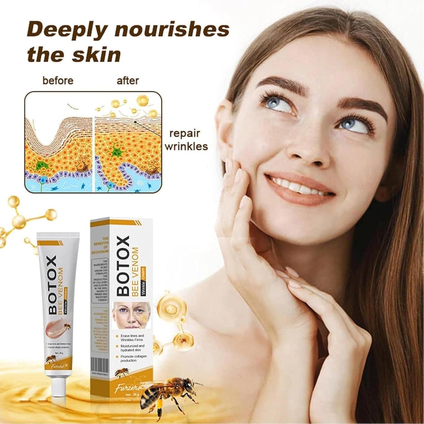 Bee Venom Wrinkle Repair Cream 🐝✨