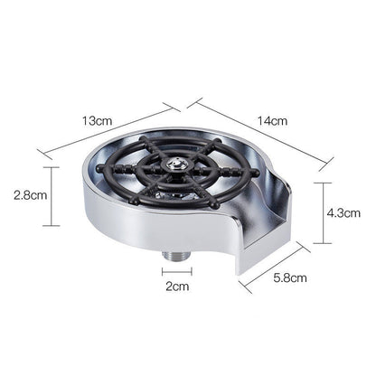 Cup washer high pressure sprayer automatic mixer