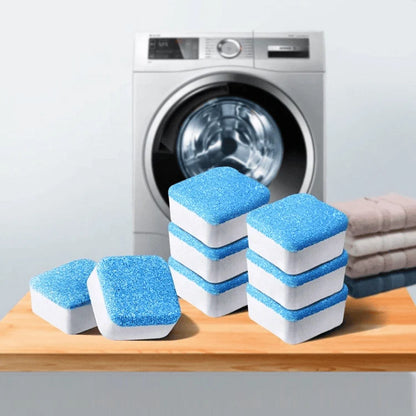 12 Pcs Washing Machine Cleaning Tablets for Odor and Bacteria Removal